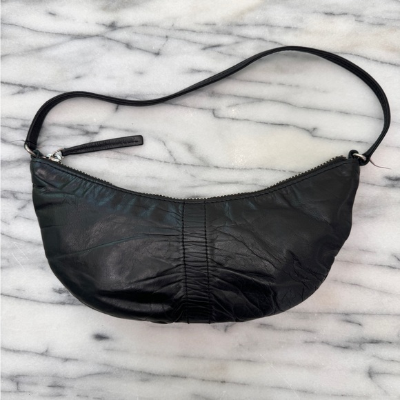 Black Leather 90’s vintage mini purse - Picture 4 of 6